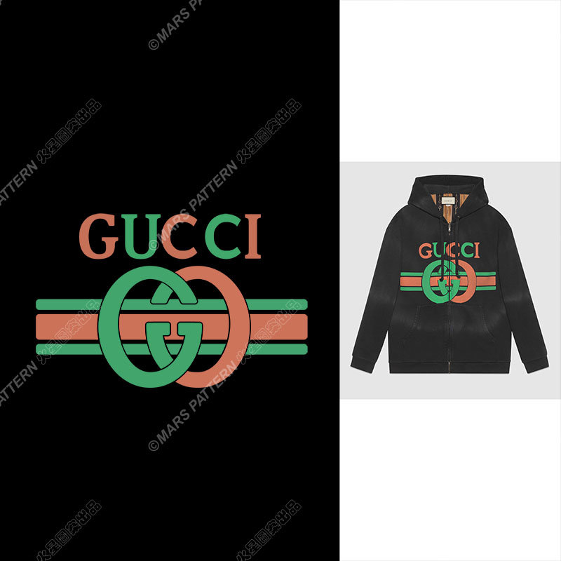 经典Gucci裁片印花服装，时尚潮流必备单品