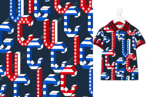 美国国旗主题裁片印花服装,展现爱国情怀的时尚选择