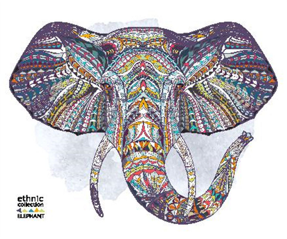 民族风大象裁片印花服装,展现独特艺术魅力