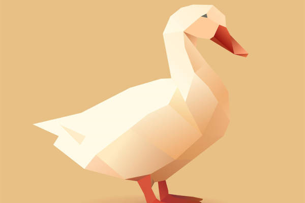 创意几何风格火烈鸟裁片印花服装印花设计