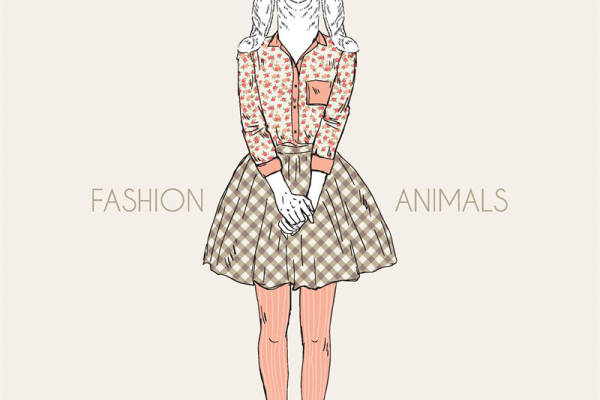 创意动物裁片印花服装，时尚与自然的完美结合