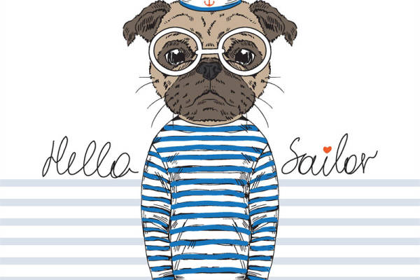 可爱水手风裁片印花服装，打造独特海洋风格