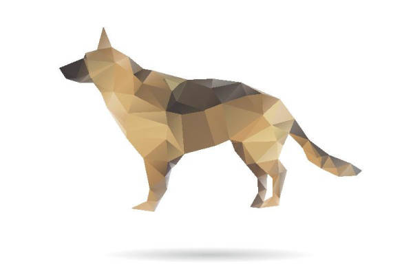 几何风格狗形裁片印花服装，打造独特时尚风格