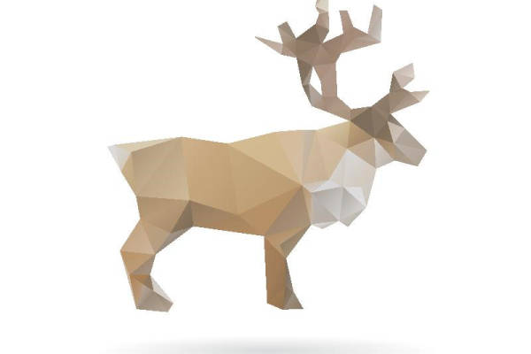 几何风格鹿形裁片印花服装,打造独特时尚单品