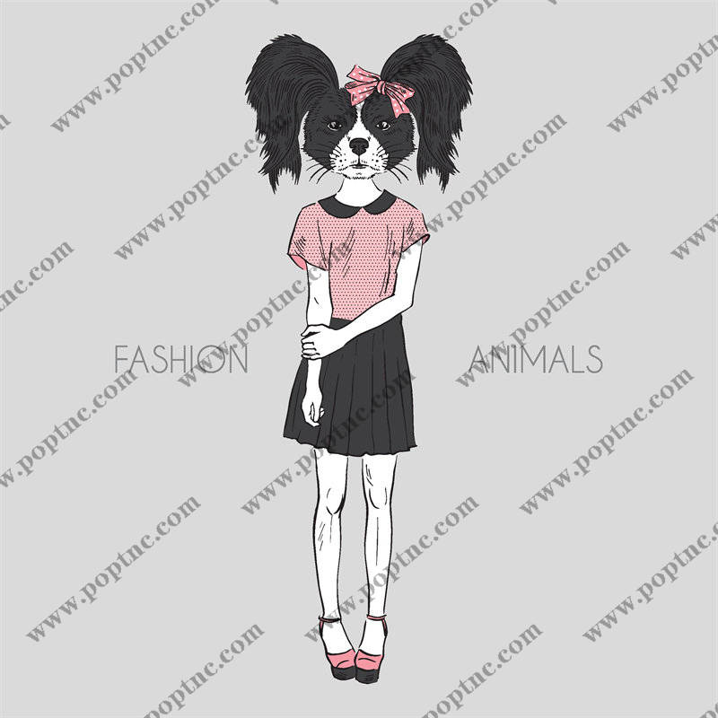 创意动物裁片印花服装:时尚与自然的完美结合