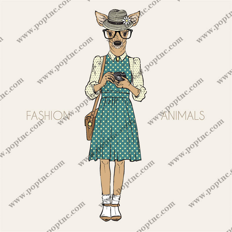 创意动物裁片印花服装:时尚与自然的完美结合