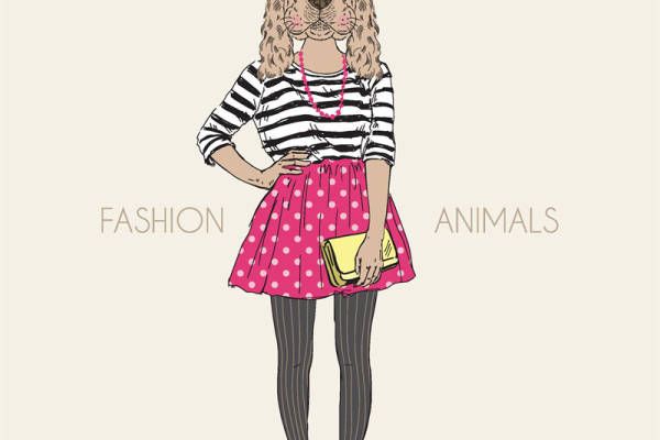 创意动物头像裁片印花服装，时尚与趣味的完美结合