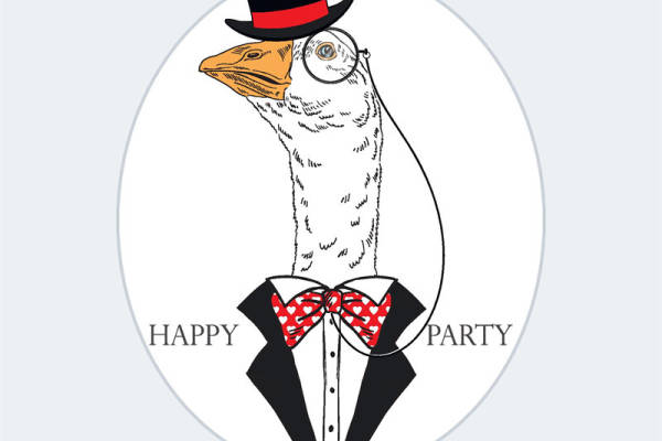 时尚派对裁片印花服装 优雅动物图案印花T恤设计