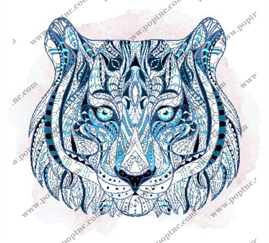 独特民族风老虎裁片印花服装,展现个性与时尚的完美结合