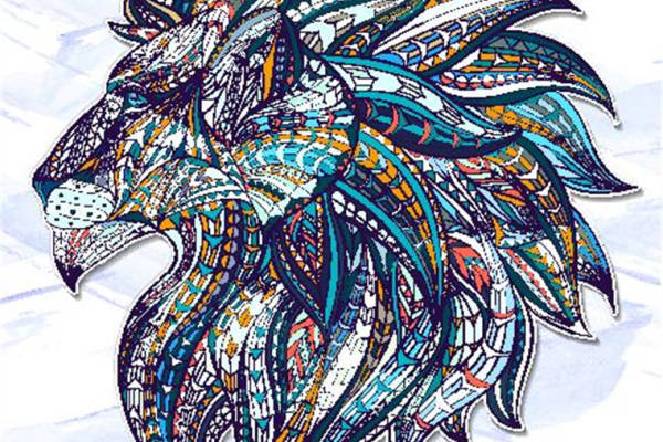 民族风狮子图案裁片印花服装，展现独特个性与风格