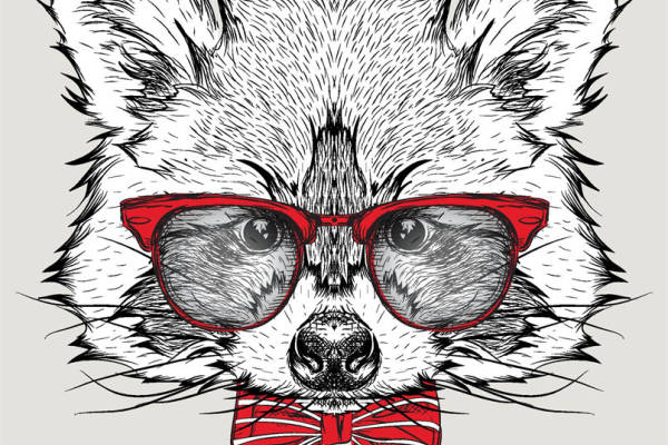 时尚个性动物裁片印花服装印花图案设计