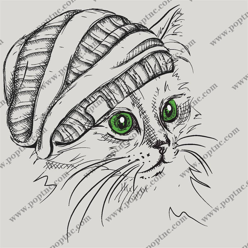 时尚猫咪裁片印花服装,独特设计让你与众不同