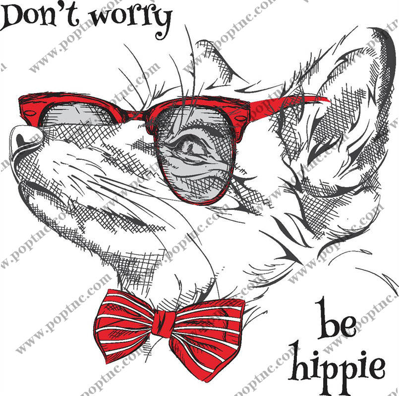 时尚个性羊头裁片印花服装,展现独特嬉皮士风格