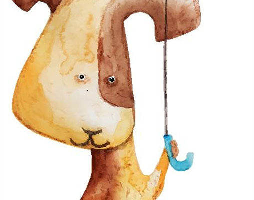 可爱卡通大象裁片印花服装印花设计