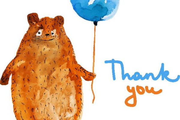 可爱卡通熊裁片印花服装，传递感谢心意的完美选择