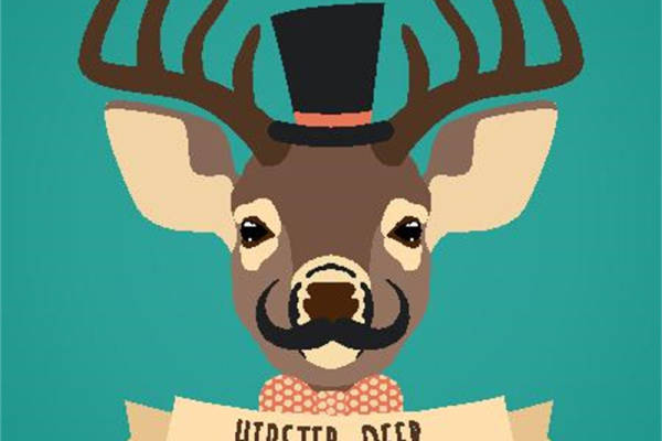 时尚潮流鹿头裁片印花服装,打造个性街头风格