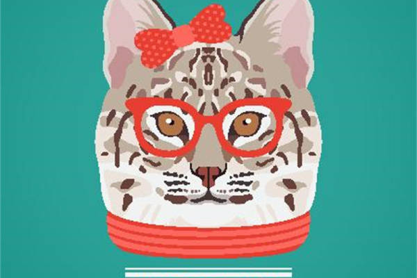 时尚猫咪裁片印花服装 打造个性潮流风格
