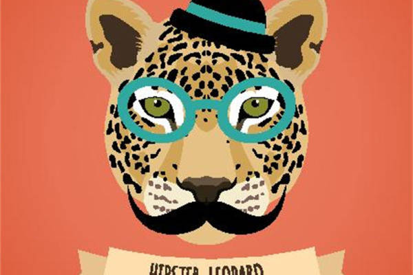 时尚潮流豹纹裁片印花服装印花设计