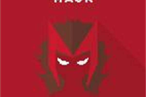 时尚前卫红色面具裁片印花服装印花设计