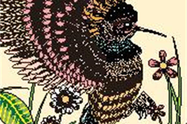 创意蜜蜂裁片印花服装，自然风格服装印花设计