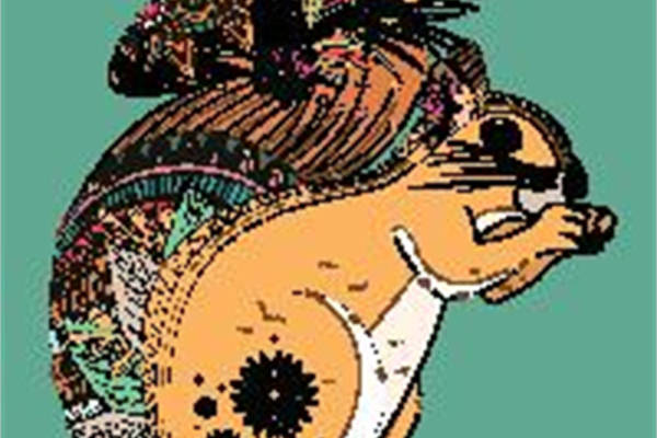 创意时尚裁片印花服装：个性狗头图案设计