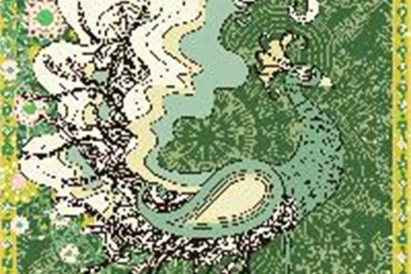 时尚自然风格服装印花设计：裁片印花图案