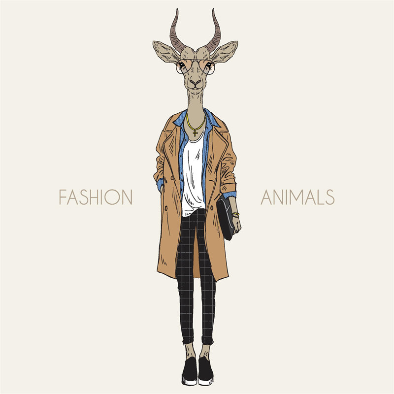 时尚动物裁片印花服装:创意与个性的完美结合