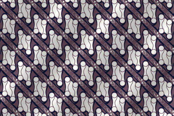 时尚优雅几何图案面料印花服装印花设计