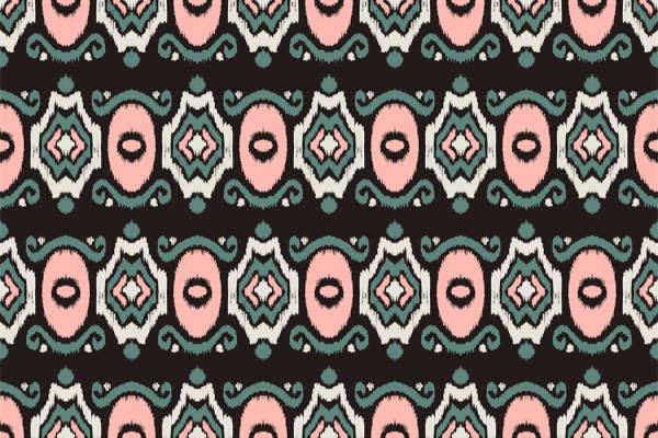 复古风格面料印花图案，服装印花设计灵感