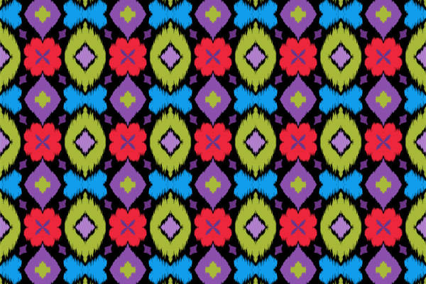 时尚多彩几何图案服装印花面料设计