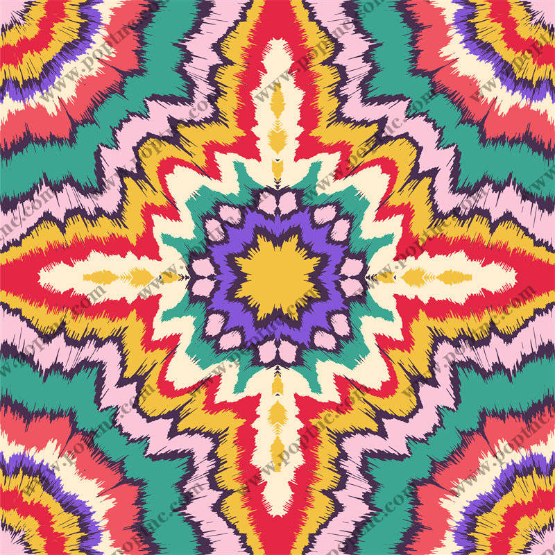 复古民族风面料印花 时尚服装印花设计