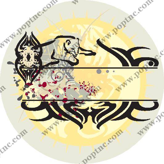 时尚狼图腾裁片印花服装,展现个性与野性魅力