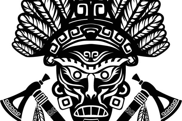 部落风格裁片印花服装印花设计，展现原始魅力