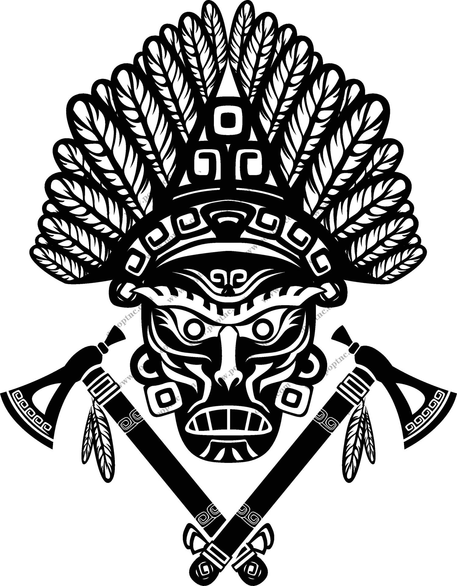 部落风格裁片印花服装印花设计,展现原始魅力