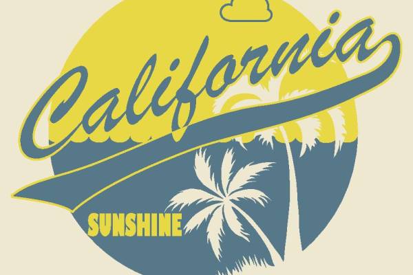 加州阳光海岸裁片印花服装 夏日度假风时尚设计