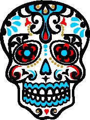 时尚墨西哥风格裁片印花服装,独特骷髅头图案设计