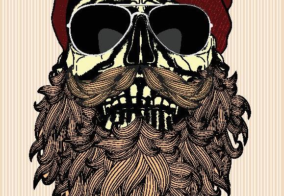 独特骷髅头裁片印花服装,展现个性街头风格