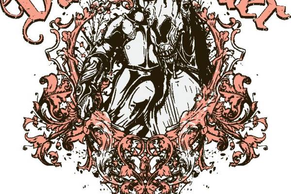 黑暗骑士裁片印花服装 哥特风格骑士主题服装印花