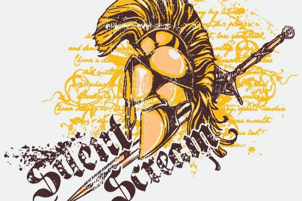 时尚街头风格裁片印花服装:摇滚骷髅吉他图案设计