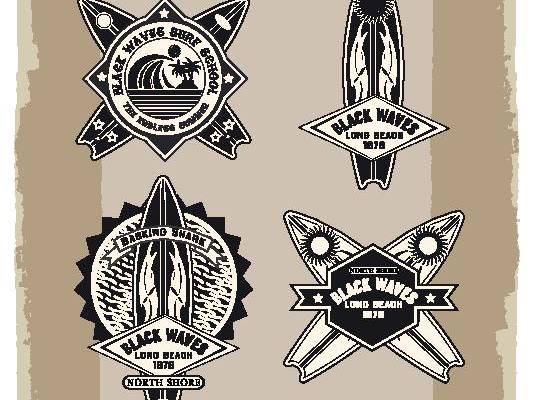 复古冲浪风格裁片印花服装,展现独特个性与时尚