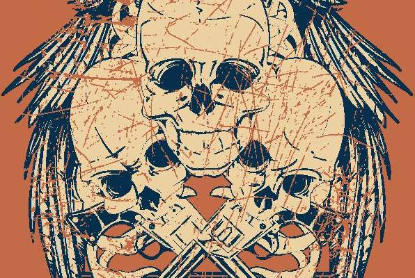 摇滚乐队裁片印花服装印花设计,展现独特街头风格