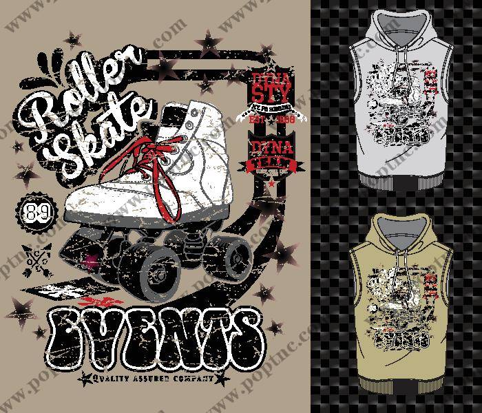 复古滑板风格裁片印花服装 展现街头文化魅力