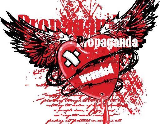 时尚街头风格裁片印花服装印花设计：爱情与自由