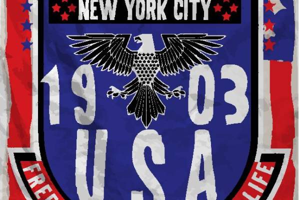 纽约市1903年美国士兵团队服装印花设计