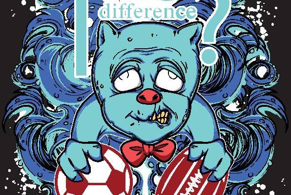 创意裁片印花服装：运动风格卡通猫图案设计