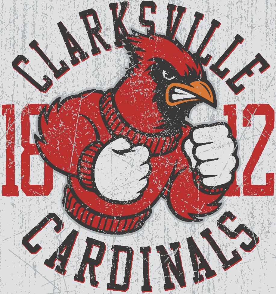 Clarksville Cardinals裁片印花服装,展现独特运动风格