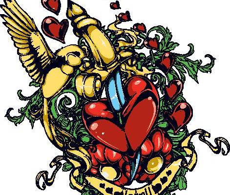 复古风格裁片印花服装:浪漫爱情主题印花设计