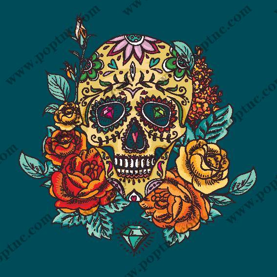 时尚个性骷髅头裁片印花服装,展现独特风格