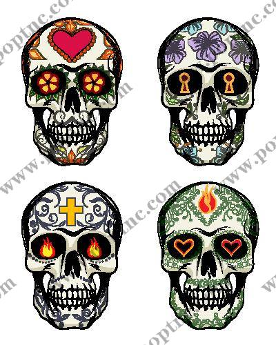 独特风格裁片印花服装印花,展现个性骷髅图案设计