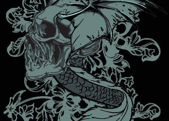 神秘东方龙纹裁片印花服装 独特设计时尚潮流